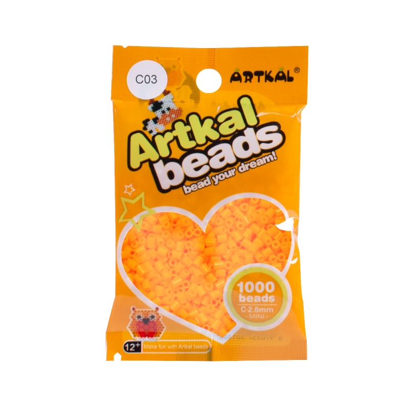 Mini artkal beads small packing 1000grain single color fuse 