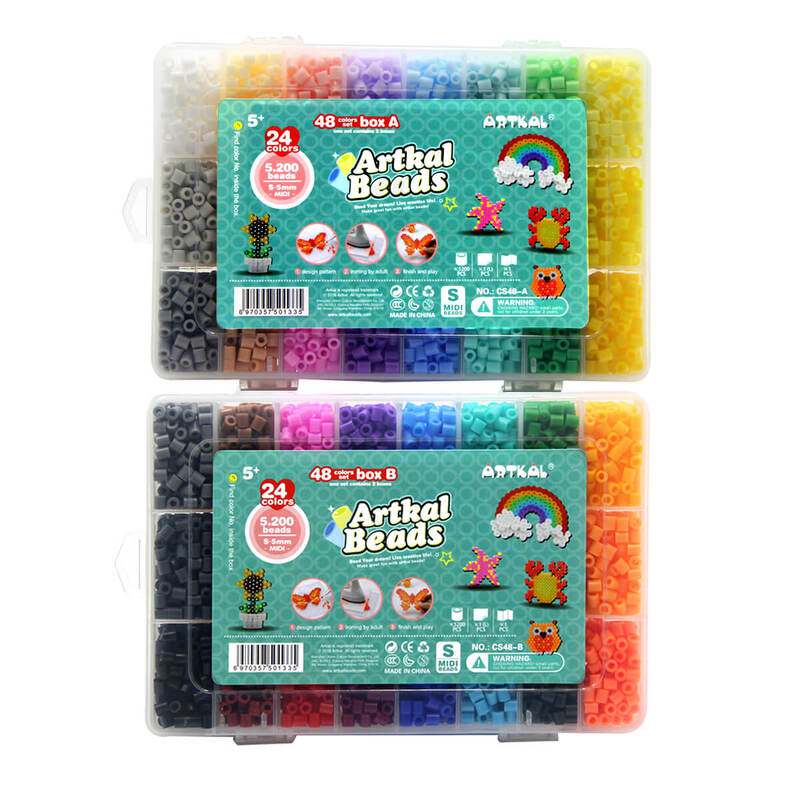 Wholesale Artkal Beads Midi 5mm 48 Colors 9600pcs with Stora