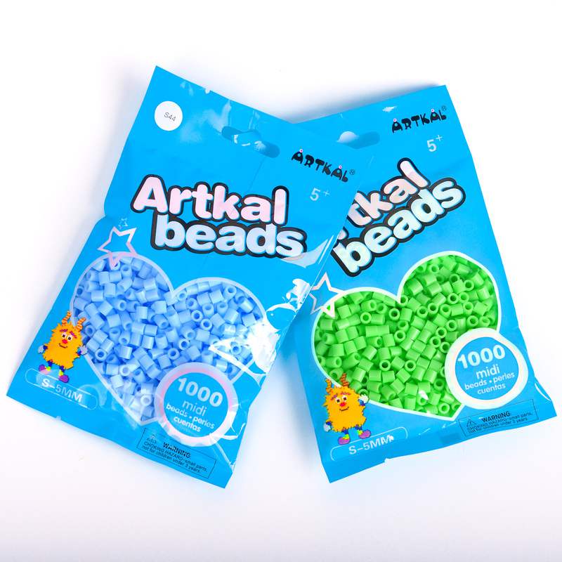 1000pcs Pack of Beads Ironing Fuse Beads Toys Pegboard Beads